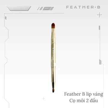 Cọ môi 2 đầu Feather B - Cọ vẽ viền môi - Cọ tô lòng môi - Cọ đánh son - Cọ son bỏ túi