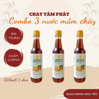 COMBO 3 CHAI NƯỚC MẮM CHAY TRÁI THƠM 330ml