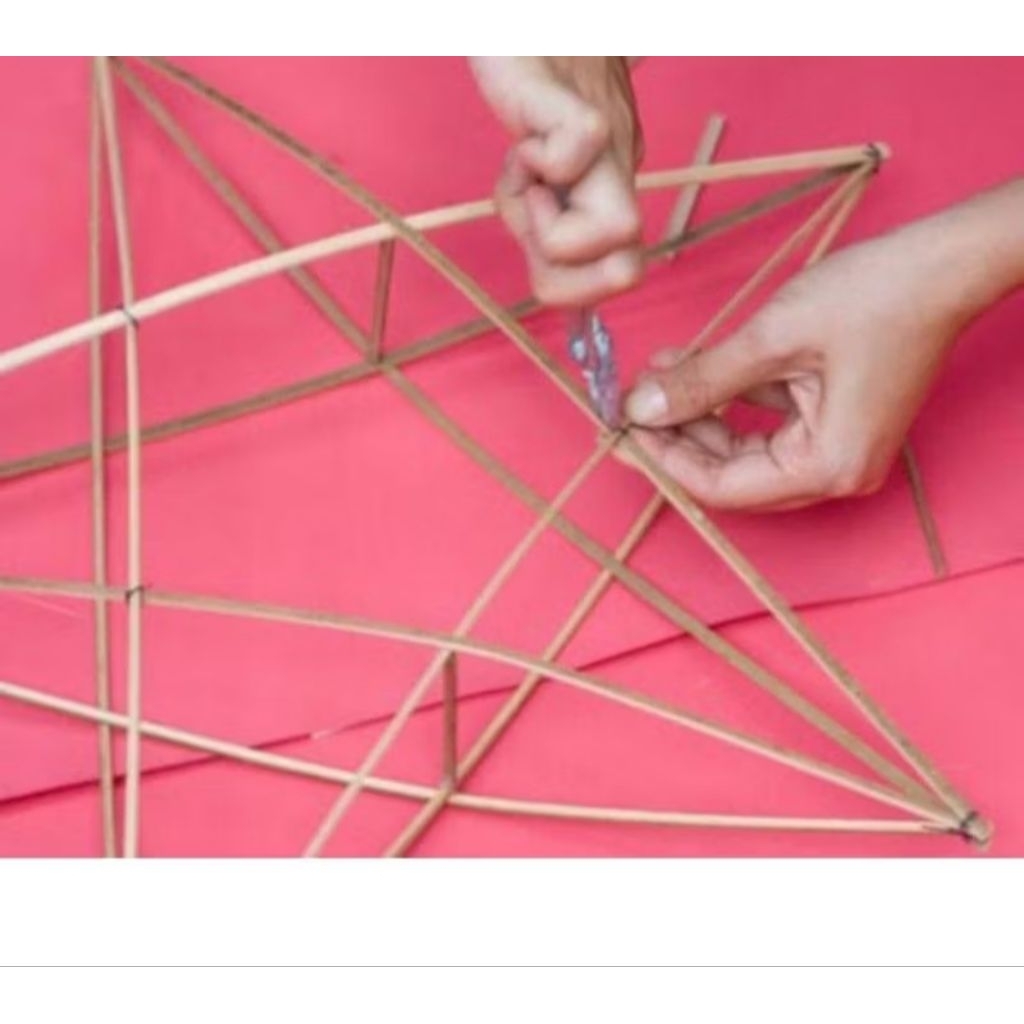 bộ nan tre loại dày, làm khung lồng đèn ngôi sao. 40cm - 1m2- 1m5 ...