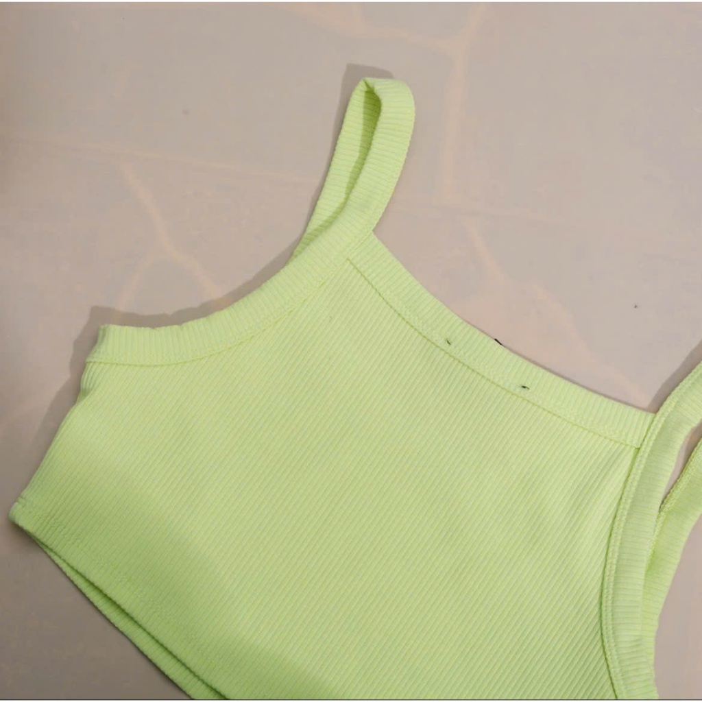 FOREVER21 ÁO CROPTOP XANH CHUỐI (240416118)
