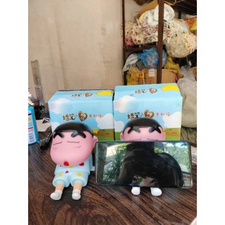 Giá Đỡ Điện Thoại Shin-chan Hình Búp Bê PVC - Giá Đỡ Điện Thoại Di Động Hoạt Hình Ngộ Nghĩnh Có Hộp Có Thể Làm Quà Tặng