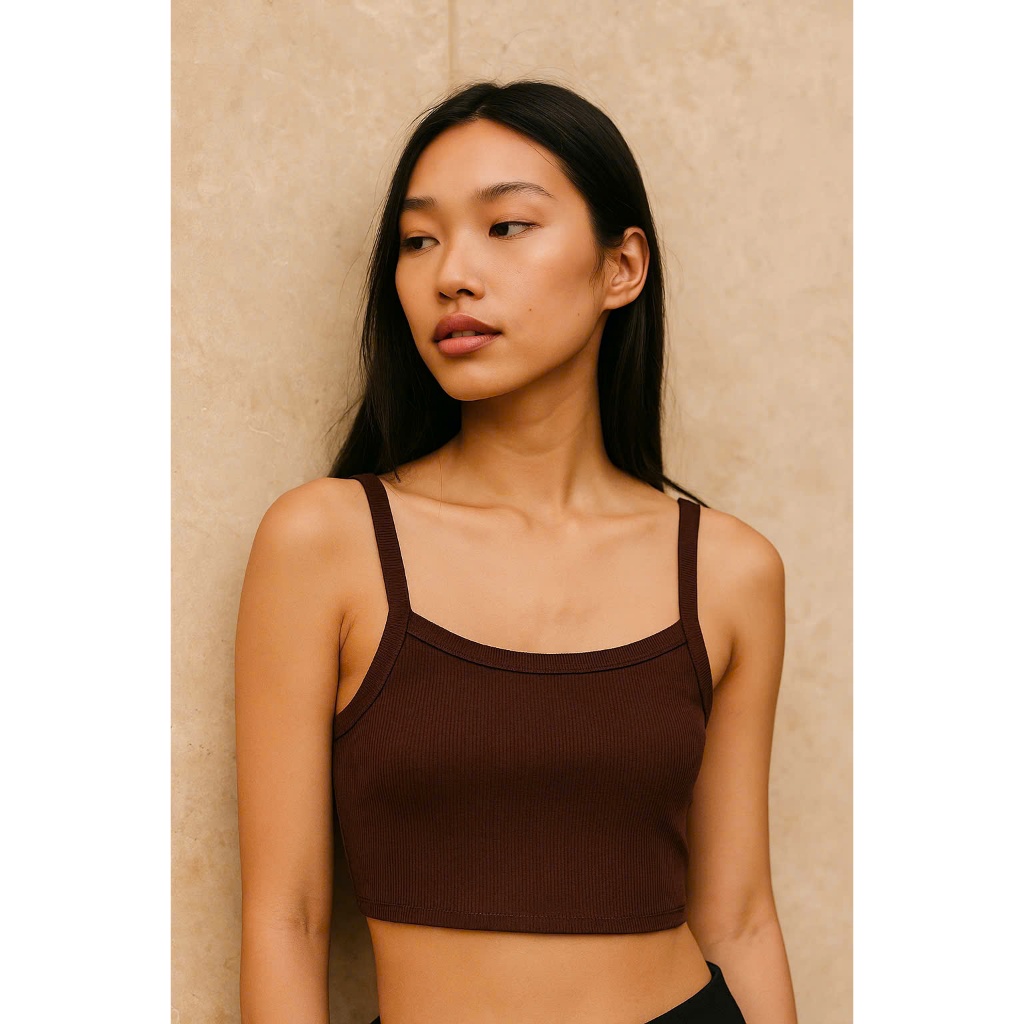 FOREVER21 ÁO CROPTOP NÂU (240416113)