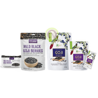Hắc kỷ tử hoang dã (Kỷ tử đen) Wild Black Goji Berries Organic Life/ C'lavie