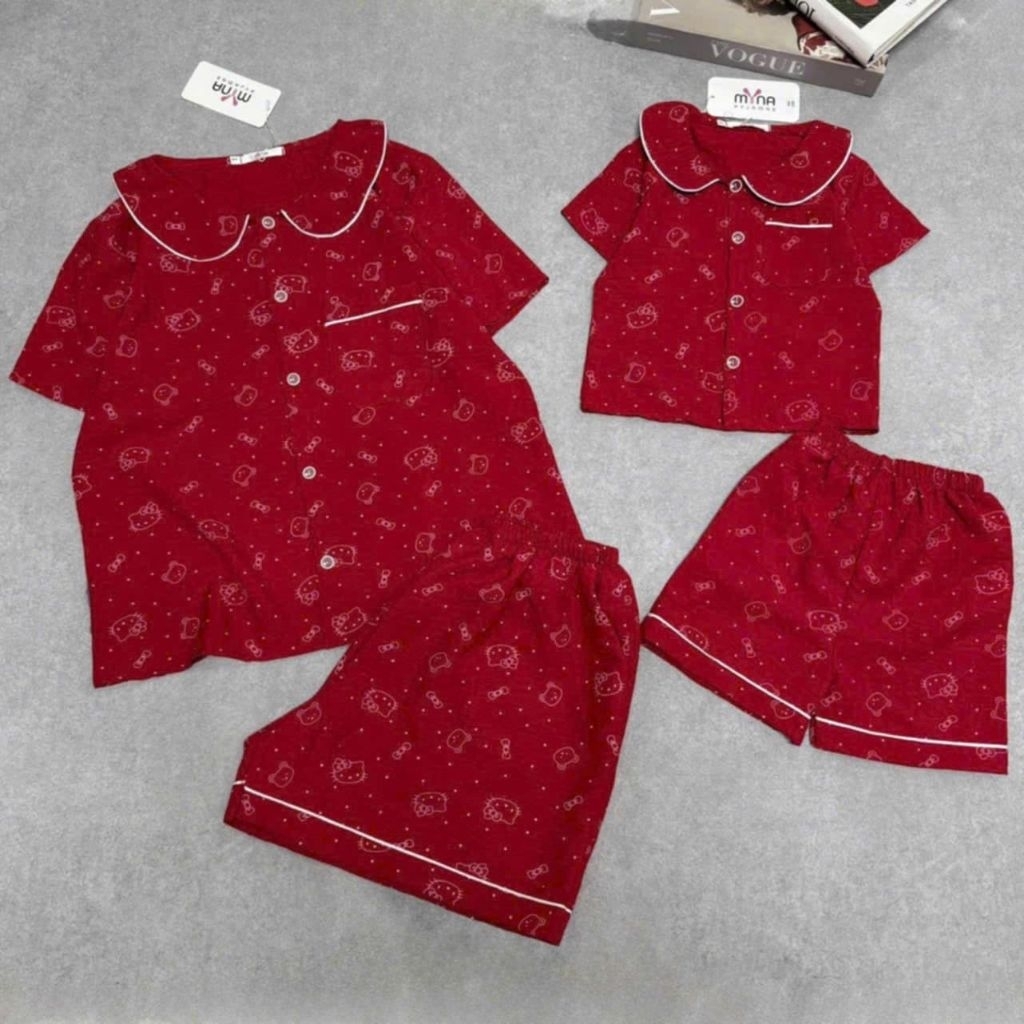 Bộ đũi cổ sen mềm mịn siêu mát, hàng chính hãng, size 40-65kg