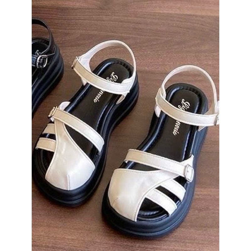 Sandal Nữ Quai Ngang Đế Bánh Mì Đế Cao – Phong Cách Hàn Quốc, Êm Chân, Dễ Phối Đồ