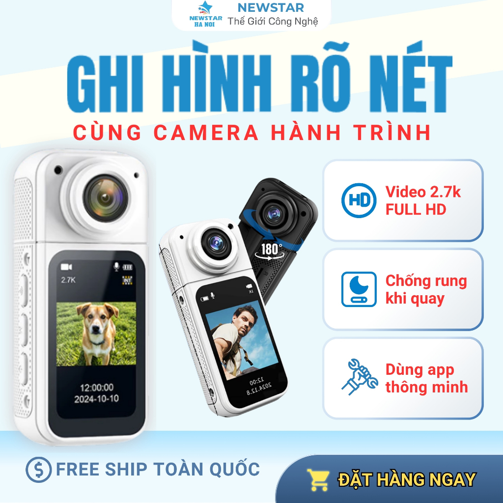 Camera Gopro Pocket 2 máy quay cầm tay 4K đa chức năng, máy ảnh mini ...