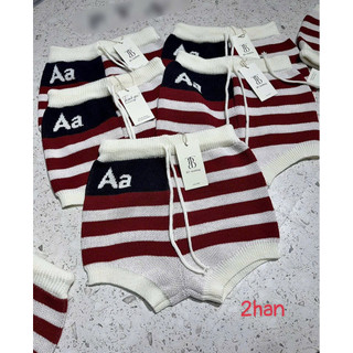 LT - Quần short len kẻ sọc ngang ôm vòng ba siêu hot Q005