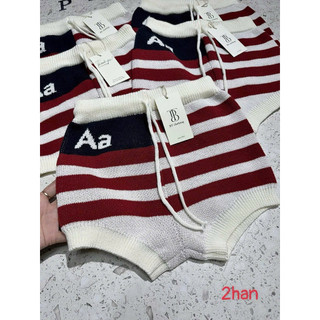 LT - Quần short len kẻ sọc ngang ôm vòng ba siêu hot Q005