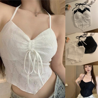 Áo yếm croptop cột dây rút chất xốp vạt nhọn sang chảnh siêu xinh VANISA Y05