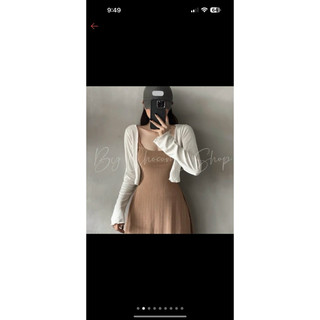 Áo khoác cardigan nhẹ mùa đông lửng trắng đen xinh trong trẻo VANISA CDG02