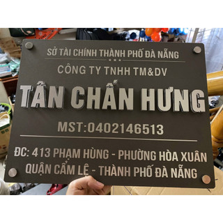 bảng công ty, bảng số nhà chất liệu cao cấp bền đẹp sang trọng nhiều kích thước