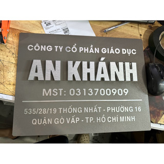 bảng công ty, bảng số nhà chất liệu cao cấp bền đẹp sang trọng nhiều kích thước
