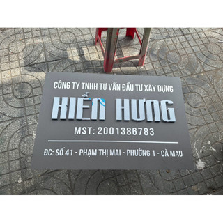 bảng công ty, bảng số nhà chất liệu cao cấp bền đẹp sang trọng nhiều kích thước