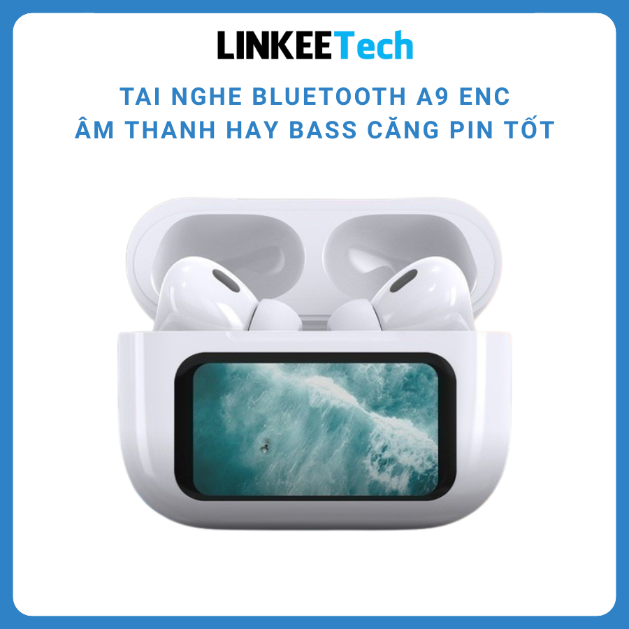 Tai nghe Bluetooth Màn Hình cảm ứng Thông Minh A9 Pro Chống ồn Kháng nước IPX5 EQ Cân bằng âm Thanh cảm biến hồng ngoại - 1