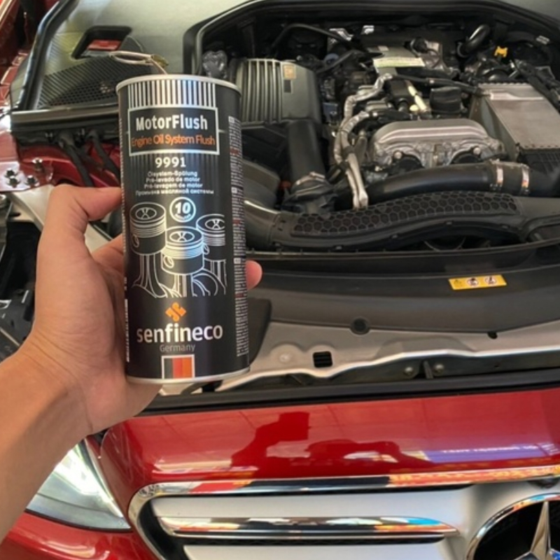 Dung Dịch Súc Rửa, Loại Bỏ Cặn Bẩn Động Cơ Ô Tô SENFINECO 9991 Lon 443ml Nhập Khẩu Đức - Chính Hãng