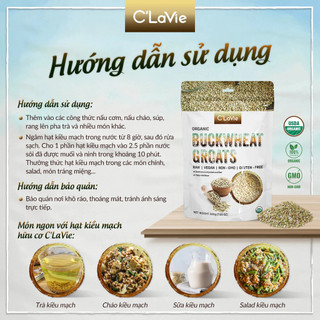 Hạt kiều mạch hữu cơ Sottolestelle/ C'lavie/ Just Organik organic buckwheat