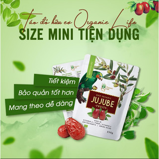 Táo Đỏ Thiểm Tây Hữu Cơ Organic Life - nấu chè dưỡng nhan, chưng yến