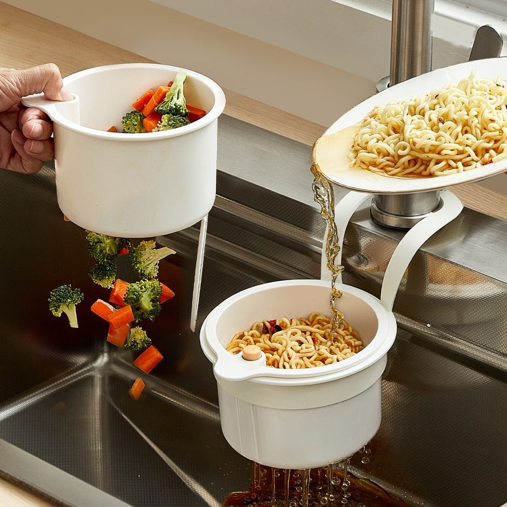 Giỏ treo bồn rửa chén gia đình, tách bỏ thức ăn cặn thừa.