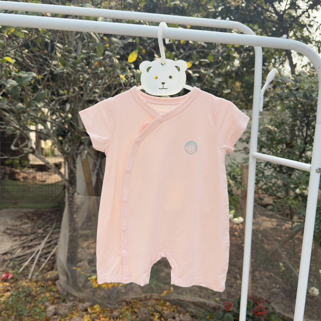 Body Đùi Sơ Sinh Cộc Tay Vải Sợi Petit Mềm Mịn Lành Tính - Hàng Chính Hãng MIN0358-6