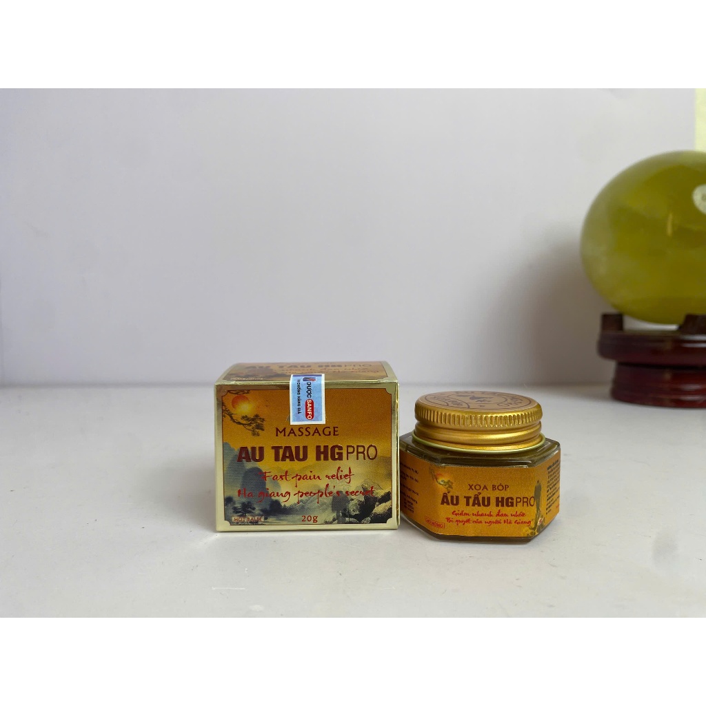 Hũ Xoa Bóp Ấu tẩu HG PRO, Hỗ trợ giảm các chứng đau nhức, đau mỏi cơ, đau lưng, đau vai gáy, bầm tím