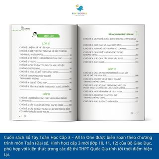 Sách - Sổ tay toán học cấp 3 - All in one