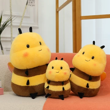 Gấu Bông Hình Con Ong - Gấu bông bộ thú côn trùng ong vàng cánh cam gấu bông BB thú nhồi bông côn trùng mềm mịn cao cấp