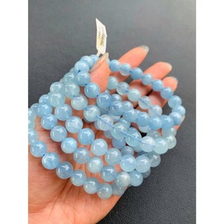 Vòng tay Aquamarine tự nhiên Mộc Tâm An - giữ gìn tình yêu, thanh lọc cảm xúc
