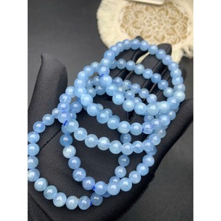 Vòng tay Aquamarine tự nhiên Mộc Tâm An - giữ gìn tình yêu, thanh lọc cảm xúc