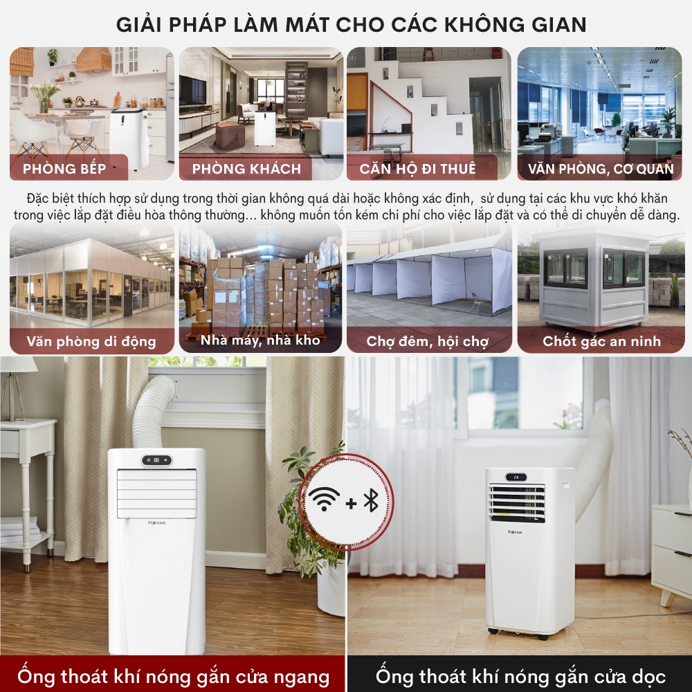 Hướng dẫn sử dụng điều hòa di động FUJIHOME qua Wifi
