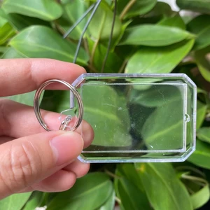 Phôi móc khoá mica Acrylic trong suốt xước