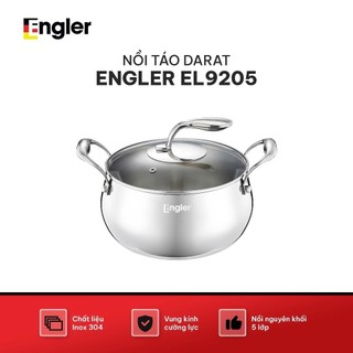 Nồi táo Darat Engler EL9205 inox 304, đáy 5 lớp, tay cầm cách nhiệt, nhiều size, nấu đa năng