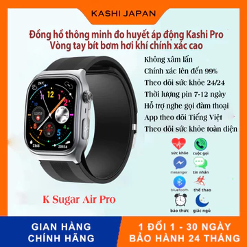 Đồng hồ đo huyết áp động chính hãng Kashi Japan - Đo huyết áp, axit uric, lipit máu, sp02