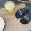 Dép lê quai ngang nam nữ slipper logo DWIN nổi trắng fullbox local brand 2.0 DE02A