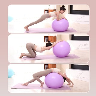 (Tặng Bơm) Bóng tập Yoga/Gym Trơn (Size 45, 55, 65, 75CM) Cao Cấp bóng gai bóng sưng