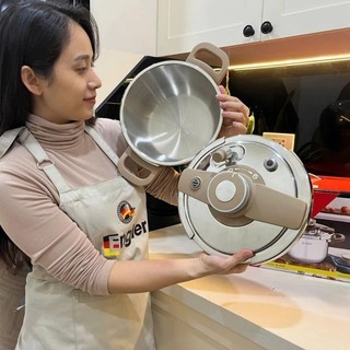 Nồi áp suất inox Engler EL9122, dung tích 6L, inox 304 dày dặn, an toàn, tiết kiệm thời gian nấu ăn