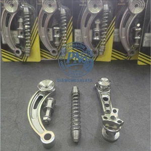 PÁT CÀNG THẮNG CONG, THẲNG TAKEGAWA - INOX 304 NGUYÊN KHỐI CNC CHO XE MÁY (trước+sau)
