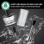 (Chính Hãng) Máy Xay Cầm Tay Braun MultiQuick MQ5235 BK - Dễ Dàng Xay Sinh Tố, Thịt, Gia Vị - Bảo Hành 2 Năm — ảnh 7