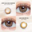 Kính áp tròng khoá ẩm 10H 3 Tháng màu Aurora Brown/ Luna Brown/ Ovia Brown (Lens cận Outlet) -
