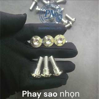 DIAMOND SALAYA - ỐC ĐĨA 8li25 gờ SALAYA - THÁI (CÓ GỜ) NHƯ ZIN - INOX304 chỉ dành xe HON
