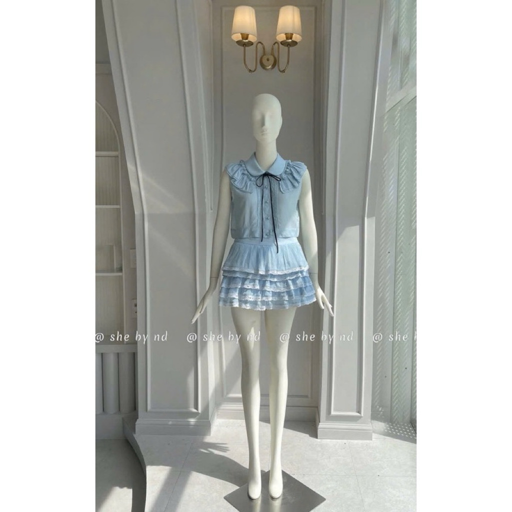 @Ssu.Studio// [SẴN] SHEBYND BỘ SET ÁO VÀ CHÂN VÁY BÈO TẦNG SIU XINH