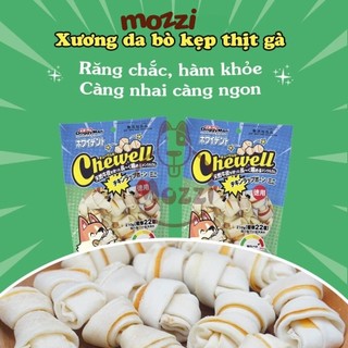 Snack cho chó DoggyMan Bánh xương da bò phủ kẹp cuốn thịt gà