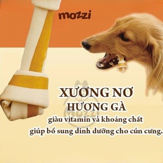 Snack cho chó Xương nơ gặm DoggyMan hương gà và sữa