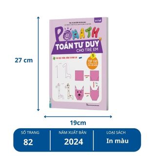 Sách - Combo Pomath Toán Tư Duy Cho Trẻ Em (Tập 1 - 6) Theo Chương Trình Mới Nhất