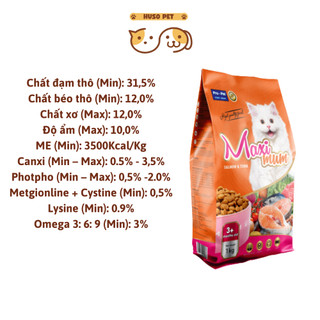 Hạt Maximum Dành Cho Mèo Từ 3 Tháng Vị Cá Hồi Cá Ngừ 1KG Hỗ Trợ Tiêu Hóa , Da , Lông và Tim Mạch