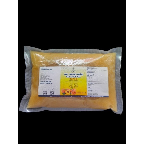 500GR GEL RONG BIỂN/ 500GR SEAMOSS GEL (TÚI/ PA - PE BAG) VỊ XOÁI/ MANGO