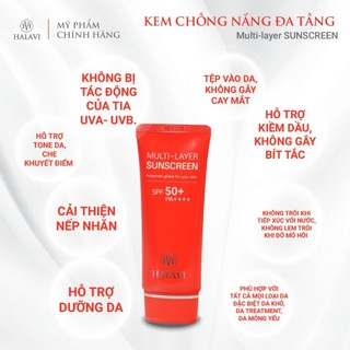 HALAVI - Kem chống nắng đa tầng