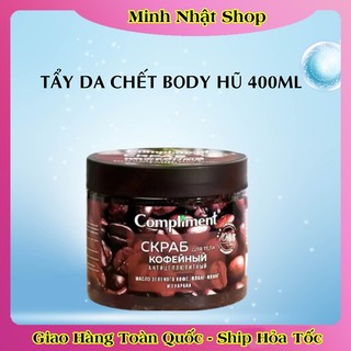 [CHÍNH HÃNG] Tẩy Da Chết Body Compliment Hương Cam, Mâm Xôi, Cafe 400ml của Nga