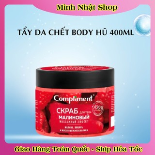 [CHÍNH HÃNG] Tẩy Da Chết Body Compliment Hương Cam, Mâm Xôi, Cafe 400ml của Nga