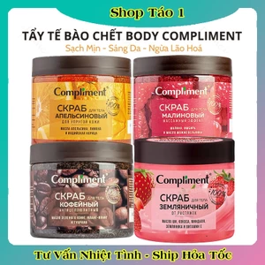 Tẩy Da Chết Body Compliment 400ml Giúp Da Mềm Mượt, Bóng Khỏe, Sáng Mịn của Nga
