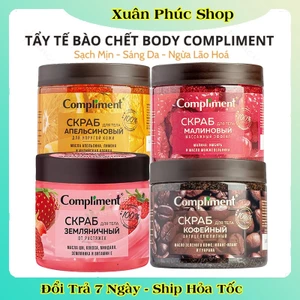 Tẩy Da Chết Body Compliment Hương Cam, Mâm Xôi, Cafe 400ml của Nga